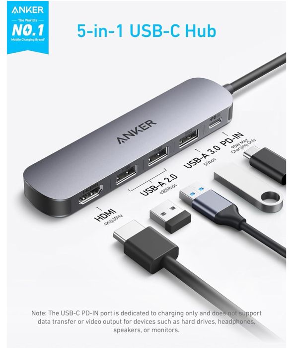 ІХаб Anker USB-C Hub 5-in-1