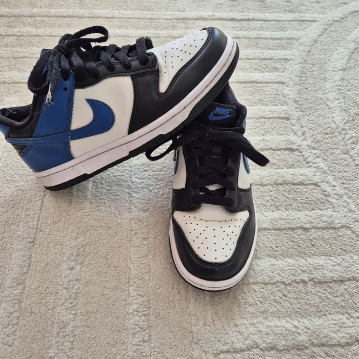 Sneakersy buty, adidasy Nike Dunk Low rozm 38 / 24cm czarne niebieskie