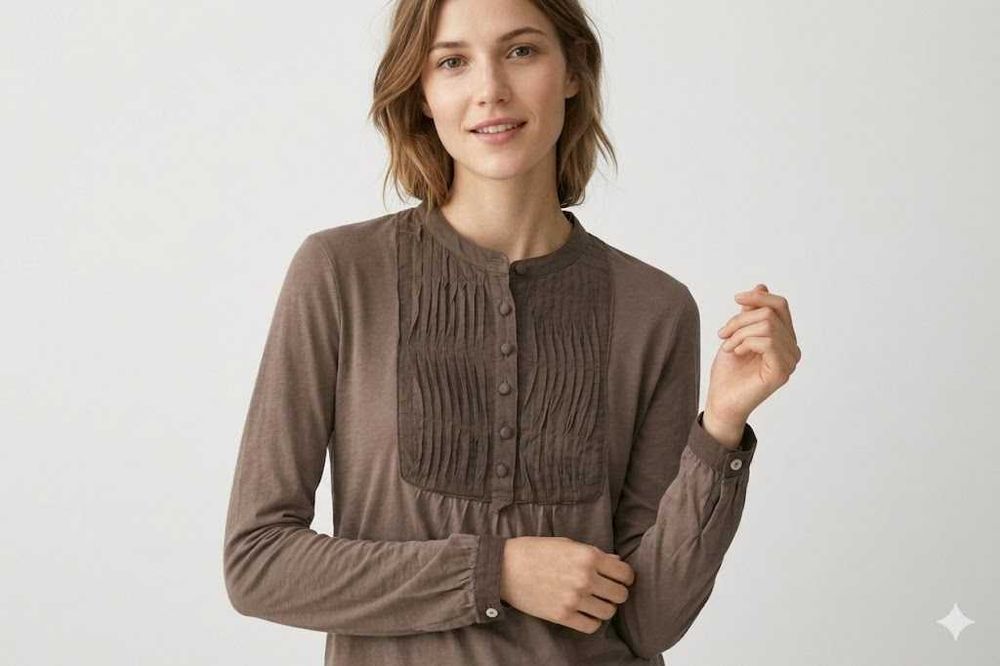 Massimo Dutti рр M блуза из хлопка
