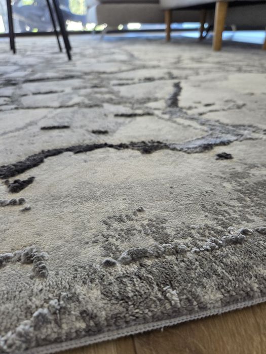 Tapete Marbella 190 x 290 cm branco/cinza