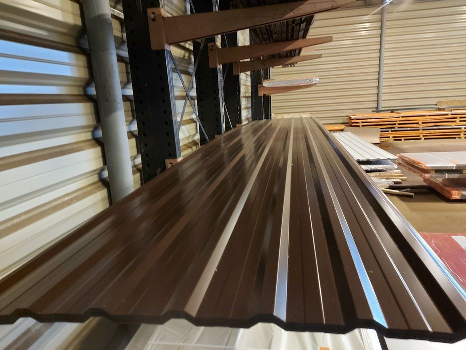 Promocja! Blacha trapezowa t-18 brąz mat 28 zl m2 brutto