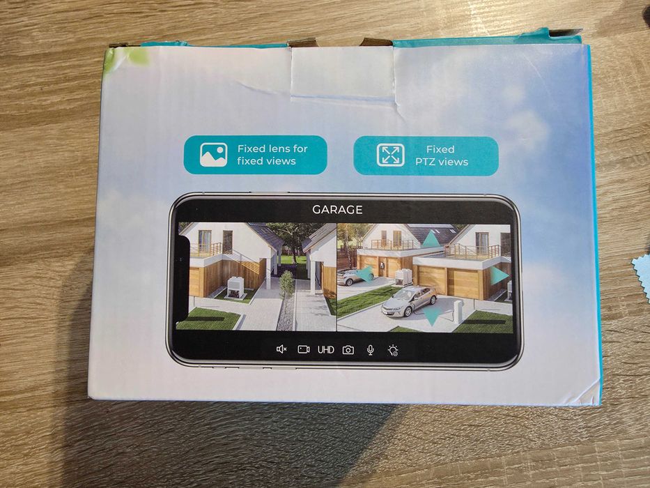 Zewnętrzna kamera PTZ Wi-Fi 4K 8MP HD z dwoma obiektywami