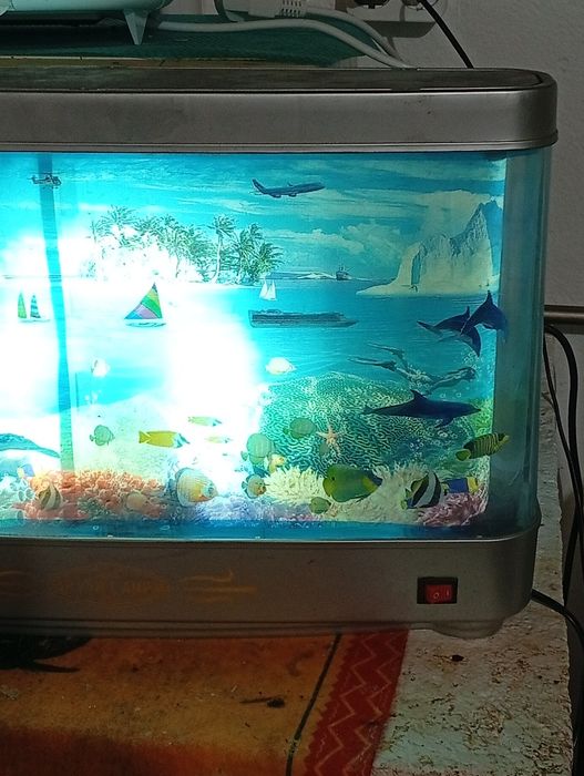 Aquário Decorativo Lâmpada em movimento