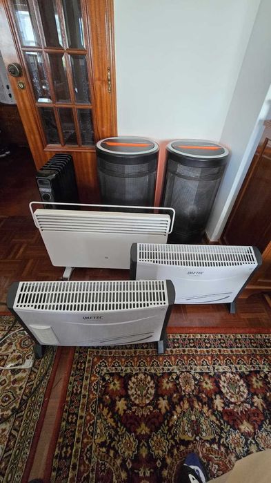 Lote de Aquecedores Variados (Gás com Bilha, Óleo e Convectores) – Venda Individual ou Conjunto