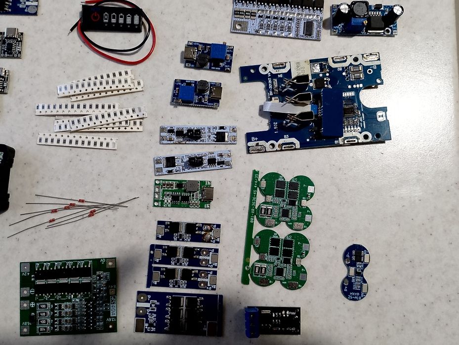 Bms 1s 2s 3s 4s 5s  10s 13s самокат зарядка1s2s3s type c,bms makita аналог smd резисто