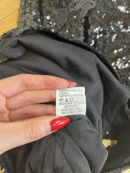 Sukienka cekiny mini rozmiar S