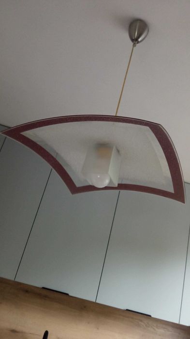 Lampa wisząca szklana stan idealny