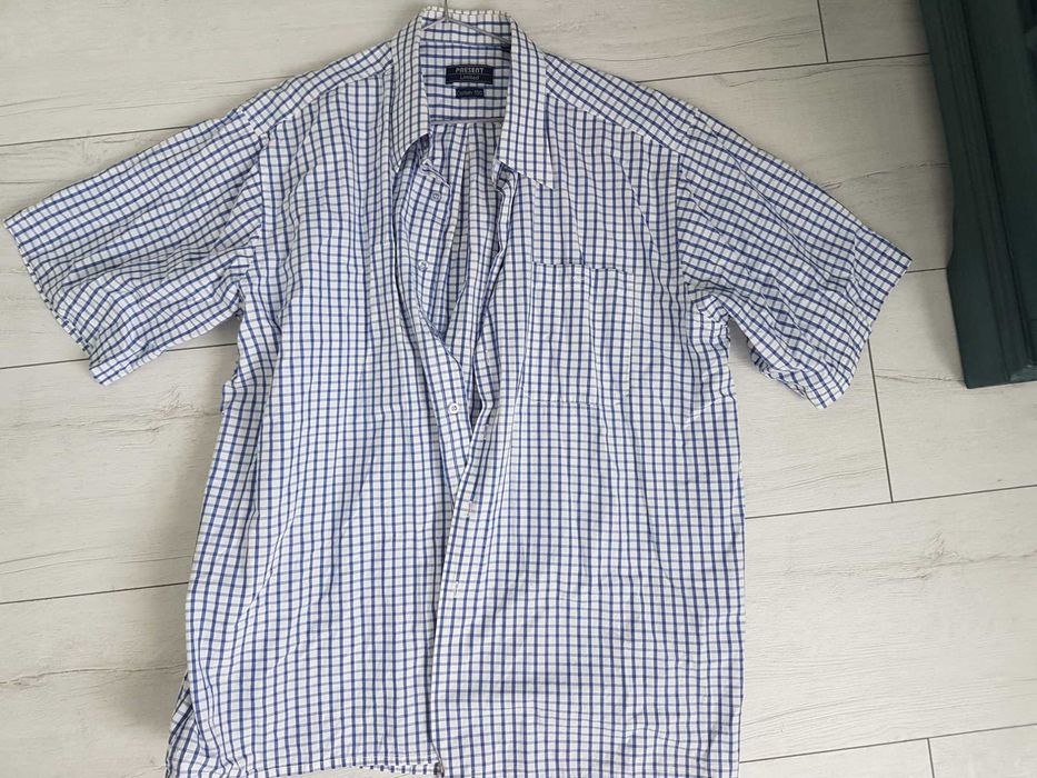 Koszula męska w kratkę rozm. 44