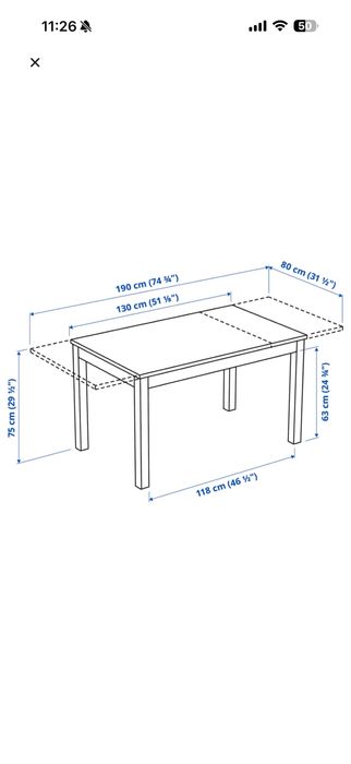 Mesa Jantar Laneberg IKEA