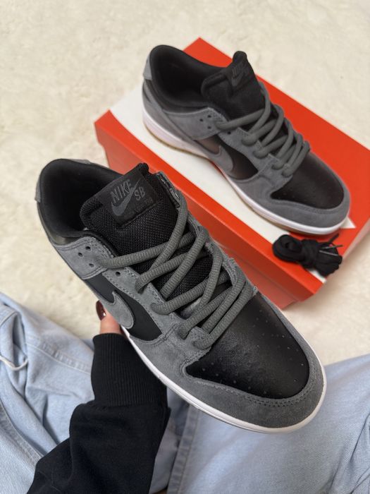 (38-45) кросівки Nike SB Dunk Low TRD Dark Grey Black чорні з сірим