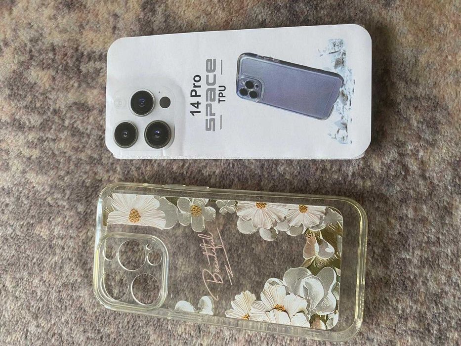 Nowe etui IPhone 14 białe kwiaty