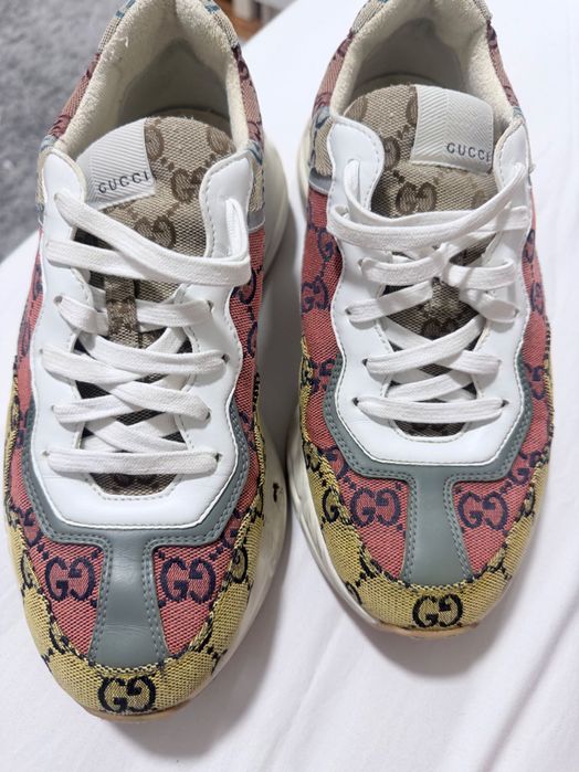 Gucci da linha Rhyton GG Multicolor Canvas Sneaker