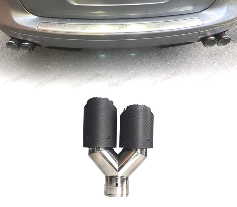 PONTEIRA DE ESCAPE CARBONO DUPLA DIREITA LOOK AKRAPOVIC