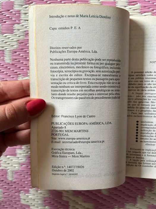 Os Lusíadas - 5a Edição anotada | Luís de Camões (Inclui Portes)
