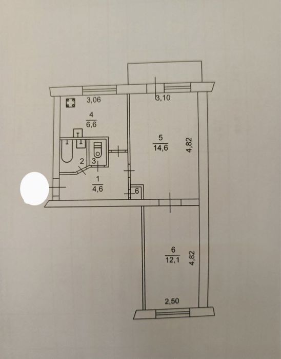 Продам 2 х ком квартиру. Матросова.