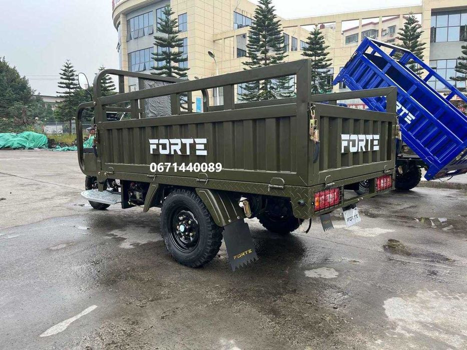 Вантажний мотоцикл (трицикл) Forte CT-252 бензин Навантаження -600 кг Зелениий, синій Доставка безкоштовна, СТ-302 Н