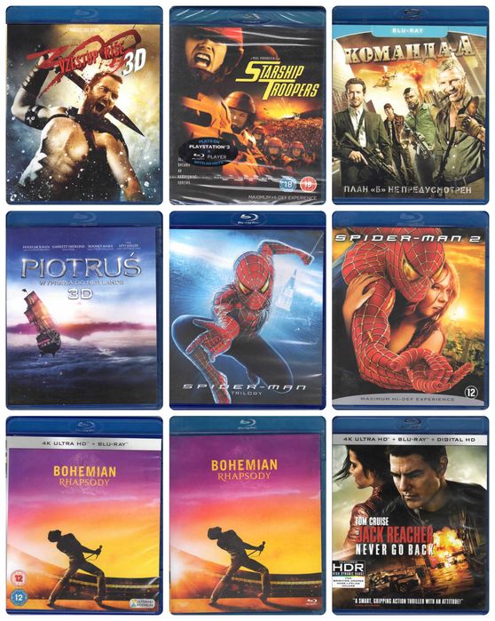 Оригінальні імпортні Blu-ray диски без перекладу