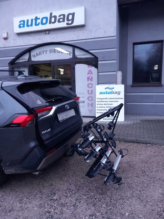 Promocja !Aguri Active Bike Pro 3+1 Silver Platforma rowerowa na hak na 4 rowery