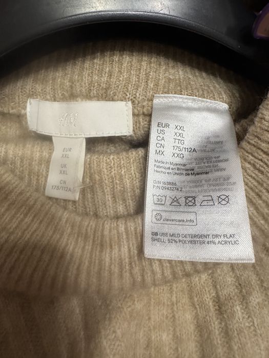 шикарный вязаный брючный костюм H&M, большой размер!