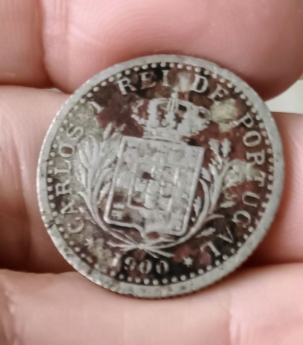 Moeda 100 Réis 1900 D. Carlos I