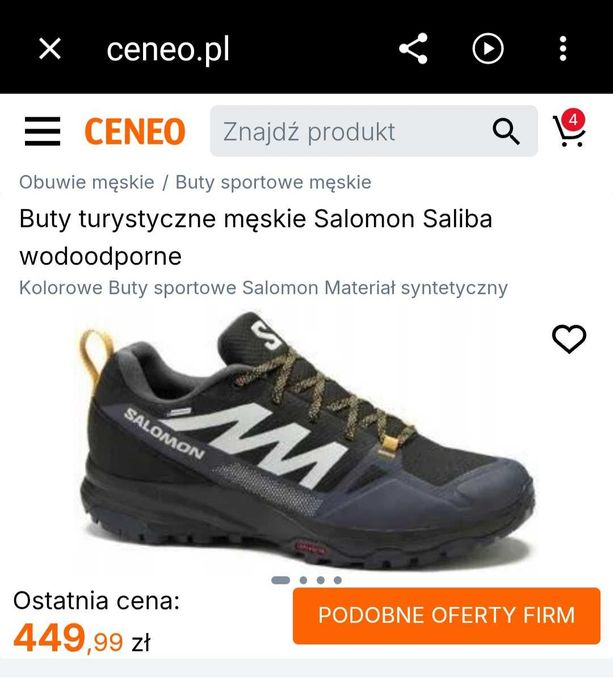 Buty turystyczne Salomon Saliba wodoodporne