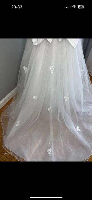 Suknia ślubna vintage lata 80 made in U.S.A.