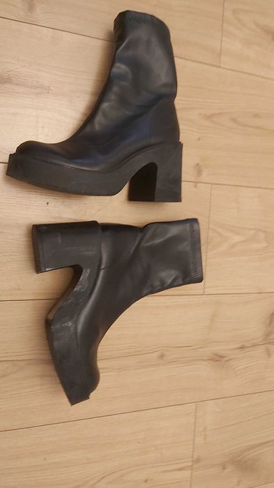 Botki 37 czarne za kostke