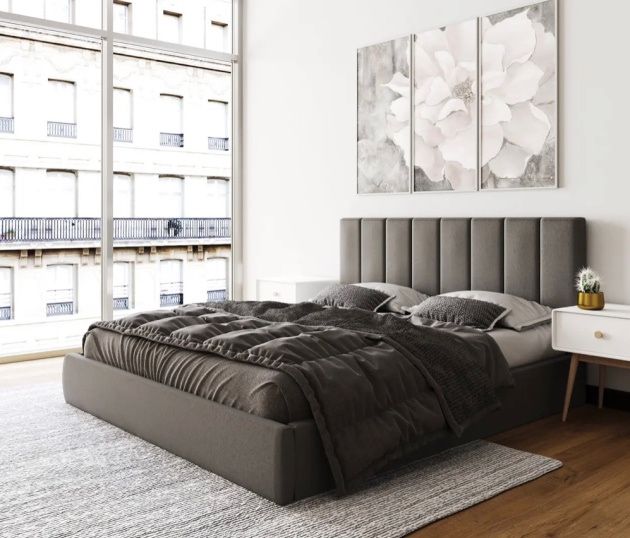 АКЦИЯ! Кровать ЛОФТ с МАТРАСОМ. Большая бельевая ниша.