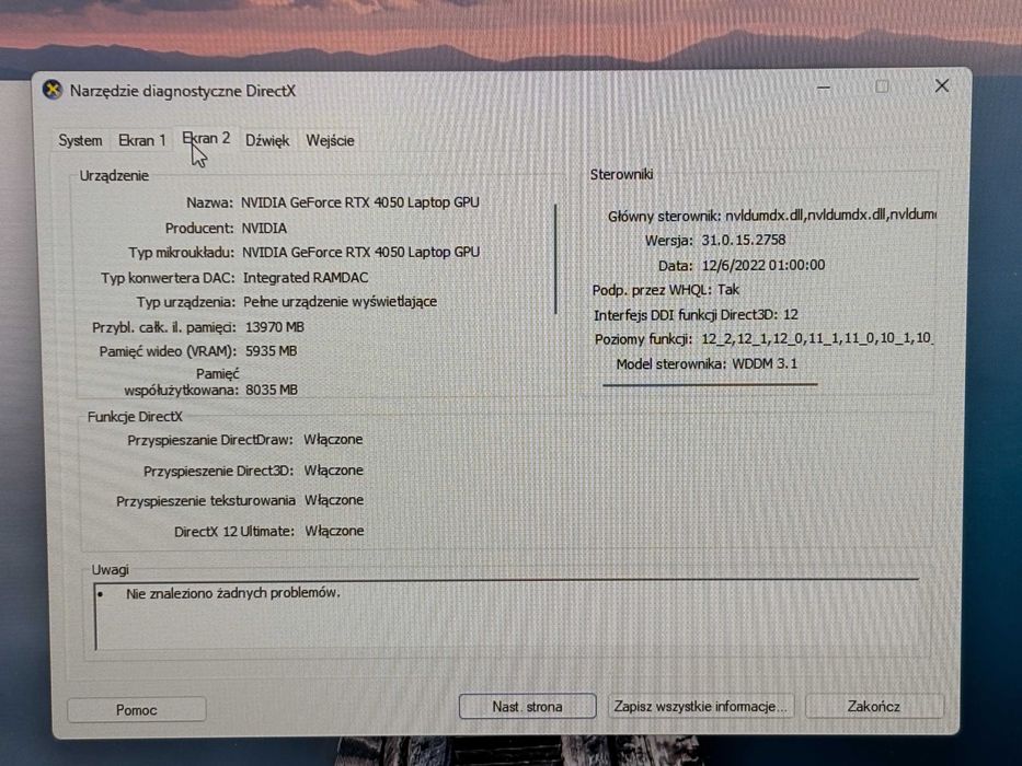 Laptop gamingowy Acer Nitro 5 i5-12th/RTX 4050/1TB SSD