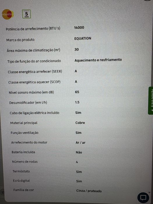 Ar condicionado portatil