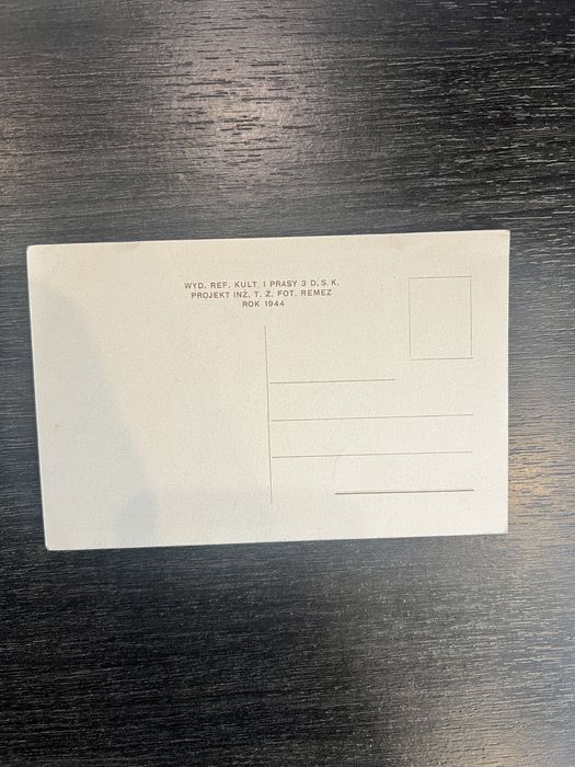 Widokówka Pomnik pod Monte Cassino