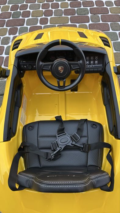 Дитячий електромобіль Porsche Spyder RS Авто на акумуляторі дитяче авт
