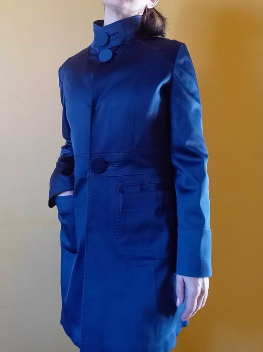 Płaszcz trencz damskie cienki S