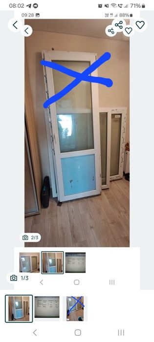 Демонтовані вікна та двері steko від забудовника