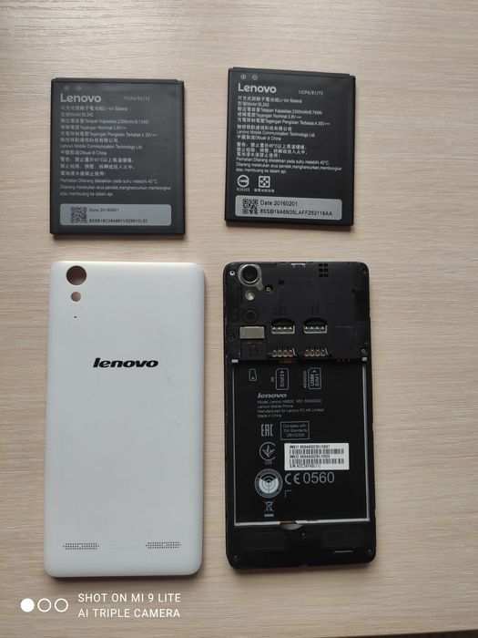 Lenovo A6000 на запчастини з двома батареями
