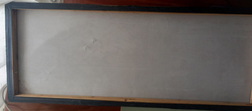 tela pintura parede em acrílico sem autor 100×40cm
