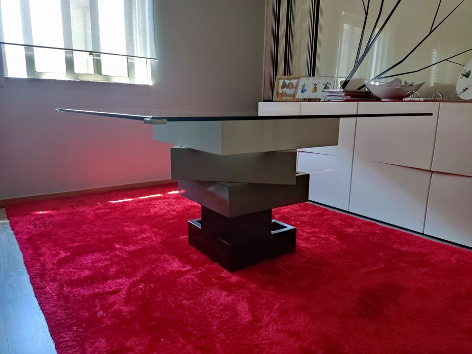 Mesa Quadrada em Vidro