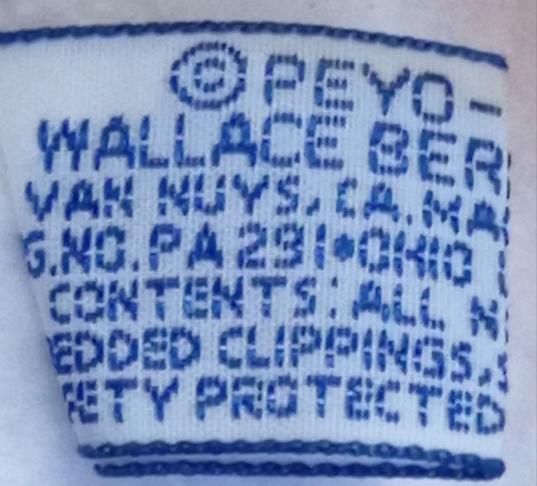 Peluche Smurf Wallace Berrie da Peyo