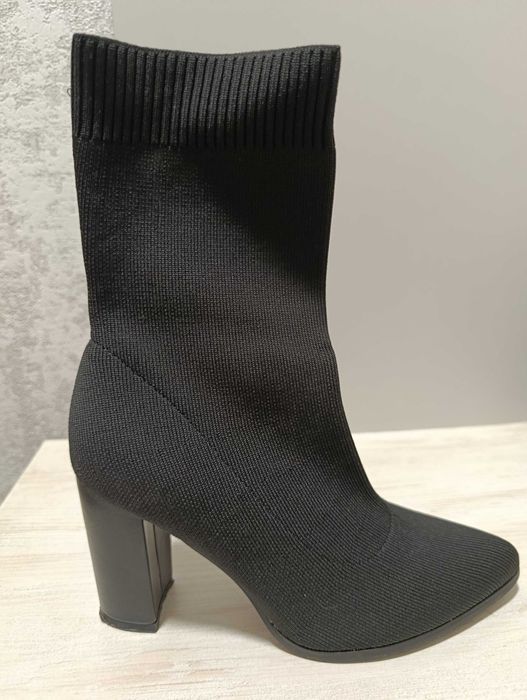 Ботильйони демі, тканина, 38 р., каблук 9 см