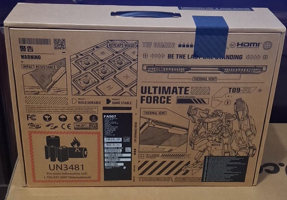 Portátil  Asus Gaming FA507NUR Selado+Auscultador+Rato+Garantia 3 anos