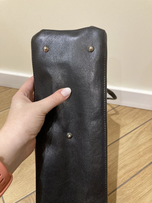 Paters torebka skórzana czarna a4