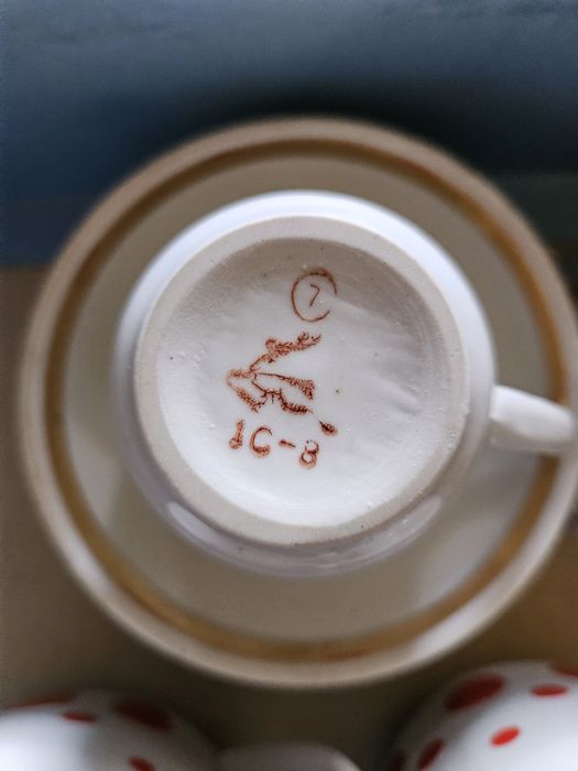 Кавовий або чайний сервіз 6 персон в ретро стилі