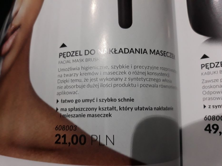 Pędzel do nakładania maski fm