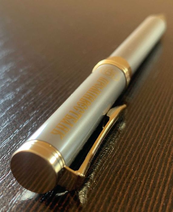 Ручка коллекционная проминвестбанк шариковая роллер поворотная подарок