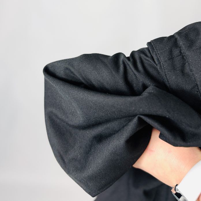 Czarne spodnie z wysokim stanem paperbag XS 34