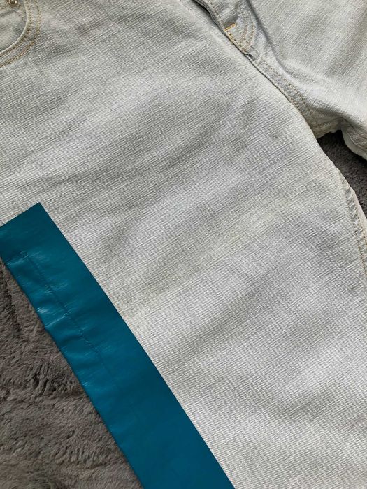 Nowe jasne błękitne męskie spodnie jeansy Kenzo skinny luksus