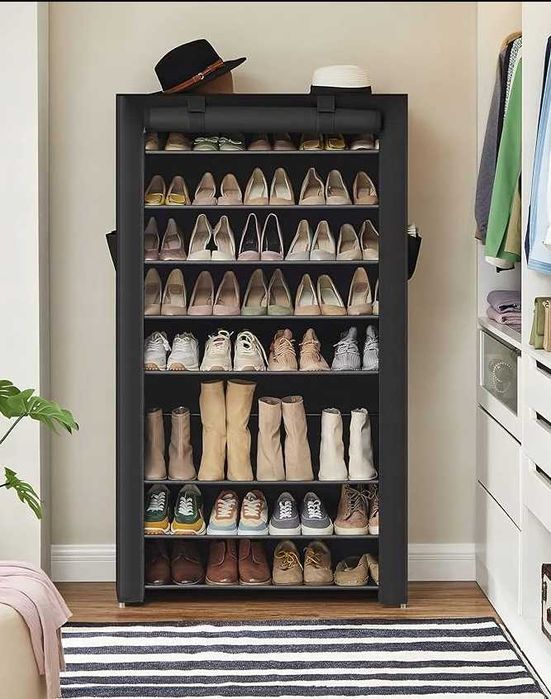 Szafka na buty Songmics 88 x 160 x 28 cm czarny