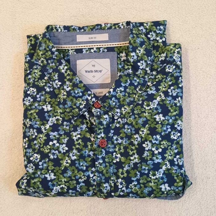 Мужская рубашка White Stuff Slim Fit L (цветочный принт) 100% cotton