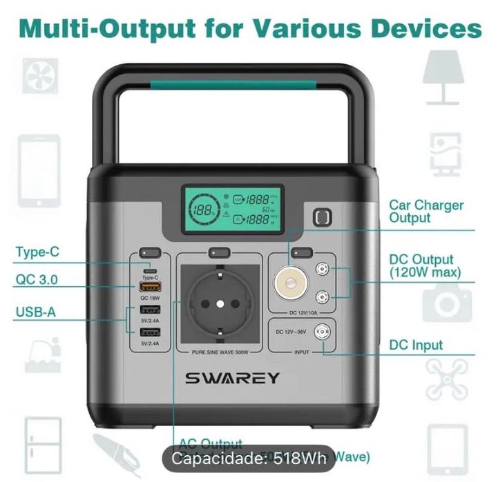 Power bank alta capacidade