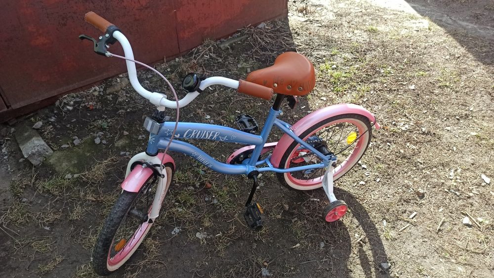 Велосипед TILLY Cruiser 18' T-21837 Голубой/Розовый с н